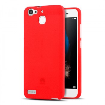 Силиконовый матовый непрозрачный чехол для Huawei GR3  Красный