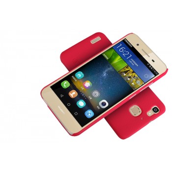 Пластиковый непрозрачный матовый нескользящий премиум чехол для Huawei GR3 Красный