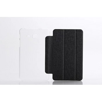Сегментарный чехол книжка подставка текстура Узоры на транспарентной поликарбонатной основе для Samsung Galaxy Tab A 7 (2016)  Черный