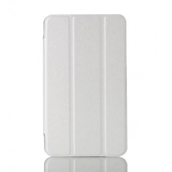 Сегментарный чехол книжка подставка на транспарентной поликарбонатной основе для Samsung Galaxy Tab A 7 (2016)  Белый
