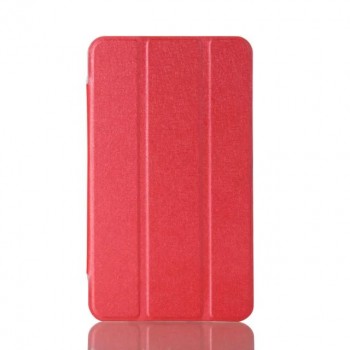 Сегментарный чехол книжка подставка на транспарентной поликарбонатной основе для Samsung Galaxy Tab A 7 (2016)  Красный