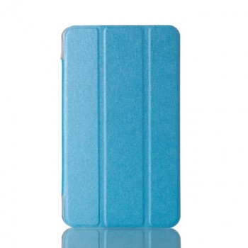 Сегментарный чехол книжка подставка на транспарентной поликарбонатной основе для Samsung Galaxy Tab A 7 (2016)  Голубой