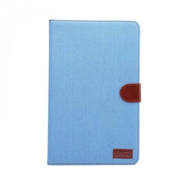 Чехол книжка подставка на непрозрачной поликарбонатной основе с магнитной защелкой и отсеком для карт для Samsung Galaxy Tab A 10.1 (2016)  Голубой