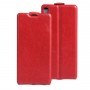 Чехол вертикальная книжка на силиконовой основе с отсеком для карт на магнитной защелке для Sony Xperia XA, цвет Красный