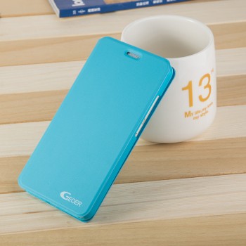 Чехол горизонтальная книжка подставка на пластиковой основе для Huawei Honor 4C Pro Голубой