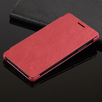 Чехол горизонтальная книжка на пластиковой основе для Huawei P8 Lite Красный