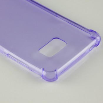 Силиконовый матовый полупрозрачный чехол с усиленными углами для Samsung Galaxy Note 7 Синий