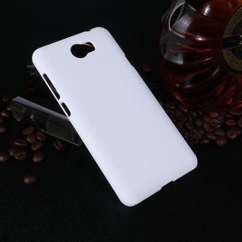 Пластиковый непрозрачный матовый чехол для Huawei Honor 5A/Y5 II Белый