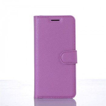 Чехол портмоне подставка на пластиковой основе на магнитной защелке для Xiaomi MI5 Фиолетовый