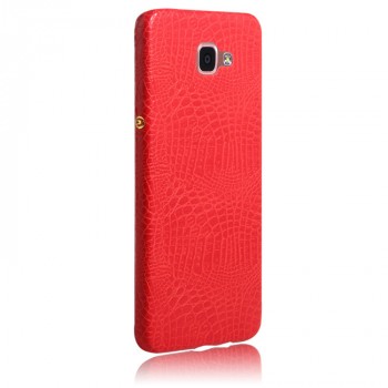 Чехол накладка текстурная отделка Кожа для Samsung Galaxy A9  Красный