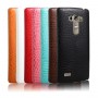 Чехол задняя накладка для LG G4 S с текстурой кожи, цвет Коричневый