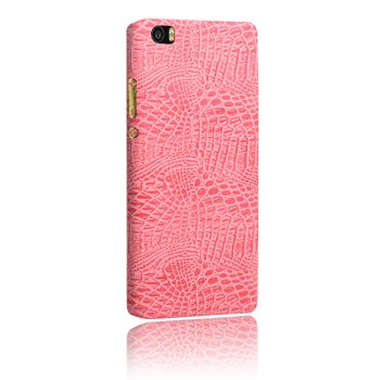 Чехол накладка текстурная отделка Кожа для Xiaomi Mi Note  Розовый