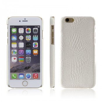 Чехол задняя накладка для Iphone 6/6s с текстурой кожи Белый