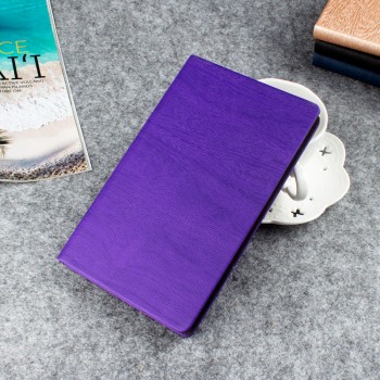 Чехол книжка подставка текстура Дерево на непрозрачной поликарбонатной основе для Lenovo Tab 3 7  Фиолетовый