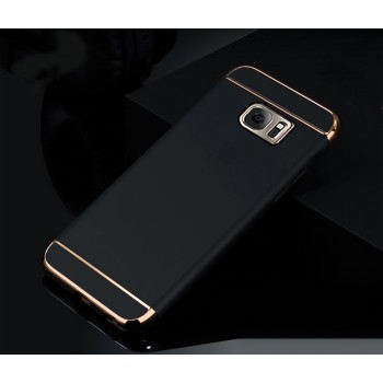 Сборный матовый пластиковый чехол для Samsung Galaxy S7 Edge Черный