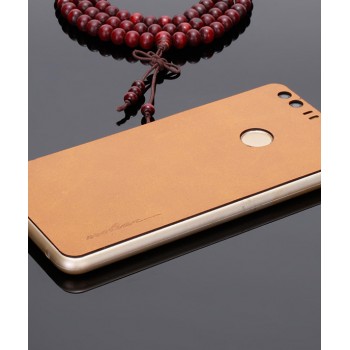 Экстратонкая клеевая кожаная накладка для Huawei Honor 8