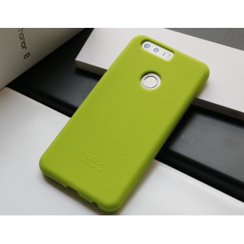 Силиконовый матовый непрозрачный чехол премиум софт-тач для Huawei Honor 8 Зеленый