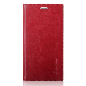 Вощеный чехол горизонтальная книжка подставка на пластиковой основе с отсеком для карт на присосках для Xiaomi RedMi Pro Красный