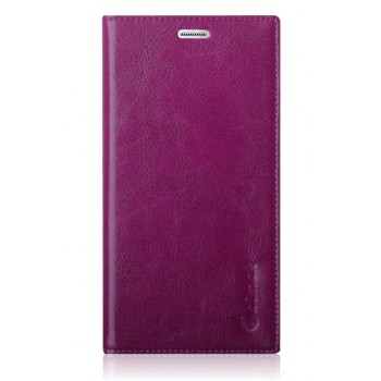 Вощеный чехол горизонтальная книжка подставка на пластиковой основе с отсеком для карт на присосках для Xiaomi RedMi Pro Фиолетовый