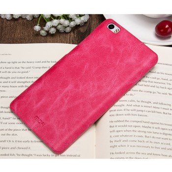Чехол накладка текстурная отделка Кожа для Xiaomi Mi Note  Пурпурный