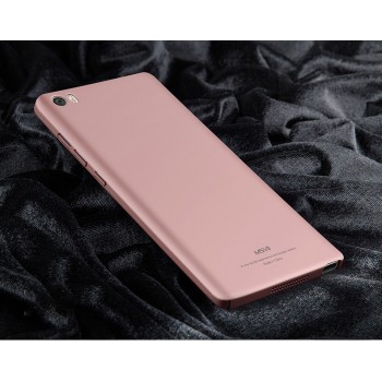 Пластиковый непрозрачный матовый чехол с улучшенной защитой элементов корпуса для Xiaomi Mi Note Розовый