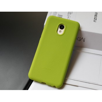 Силиконовый матовый непрозрачный премиум софт-тач чехол для Meizu MX6  Зеленый