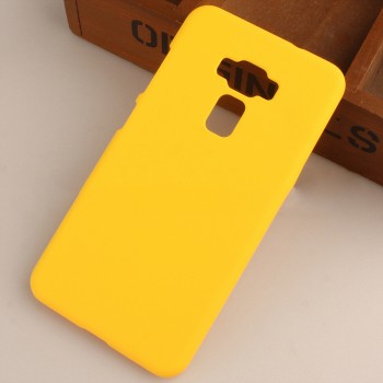 Пластиковый непрозрачный матовый чехол для Asus ZenFone 3 5.5 Желтый
