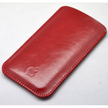 Кожаный вощеный мешок для Iphone 7 Plus/8 Plus Красный