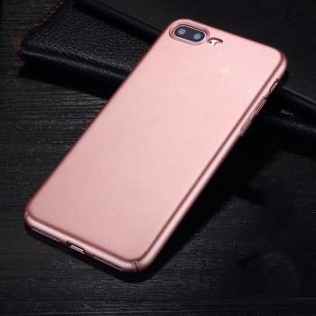 Пластиковый непрозрачный матовый чехол с улучшенной защитой элементов корпуса для Iphone 7 Plus/8 Plus Розовый
