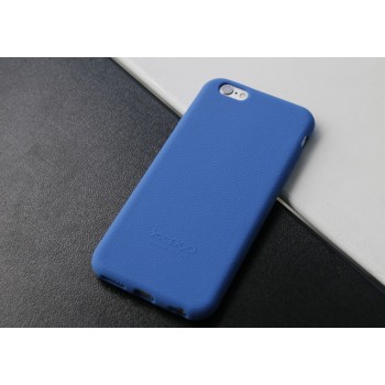 Силиконовый матовый непрозрачный нескользящий премиум софт-тач чехол для Iphone 7 Plus/8 Plus Синий