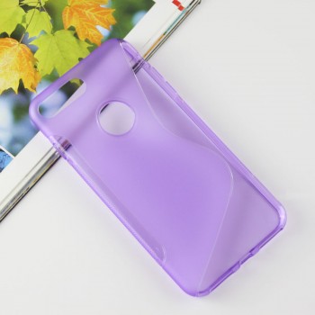 Силиконовый матовый полупрозрачный чехол с дизайнерской текстурой S для Iphone 7 Plus/8 Plus Фиолетовый