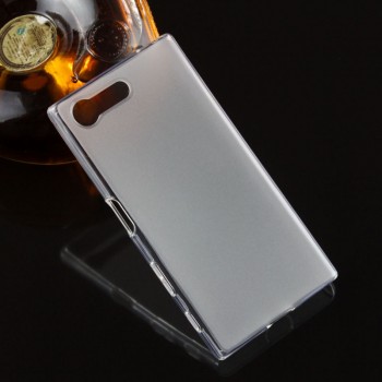 Силиконовый матовый полупрозрачный чехол для Sony Xperia X Compact Белый