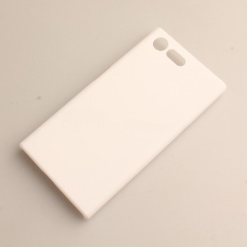 Пластиковый непрозрачный матовый чехол для Sony Xperia X Compact Белый