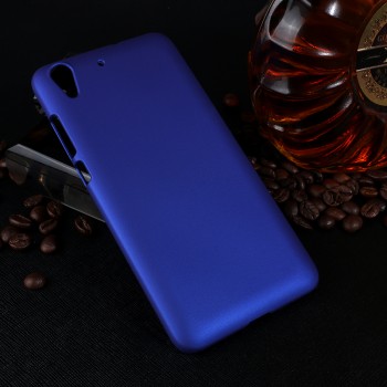 Пластиковый непрозрачный матовый чехол для Huawei Y6II  Синий