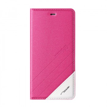 Чехол горизонтальная книжка подставка текстура Линии для Xiaomi RedMi Note 4 Пурпурный
