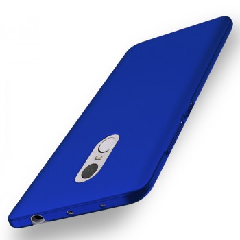 Пластиковый непрозрачный матовый чехол с улучшенной защитой элементов корпуса для Xiaomi RedMi Note 4  Синий