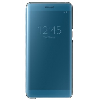 Оригинальный двухмодульный пластиковый непрозрачный чехол флип с полупрозрачной смарт крышкой для Samsung Galaxy Note 7  Синий