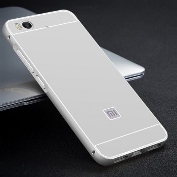 Двухкомпонентный чехол c металлическим бампером с поликарбонатной накладкой для Xiaomi Mi5S Белый