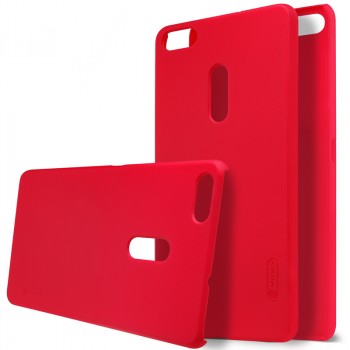 Пластиковый непрозрачный матовый нескользящий премиум чехол для Asus ZenFone 3 Ultra Красный
