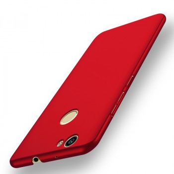 Пластиковый непрозрачный матовый чехол с защитой торцов для Huawei Nova Красный