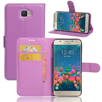 Чехол портмоне подставка на силиконовой основе на магнитной защелке для Samsung Galaxy J5 Prime