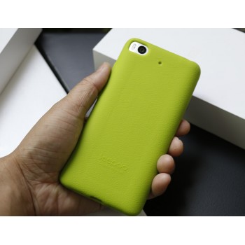 Силиконовый матовый непрозрачный чехол с нескользящим софт-тач покрытием для Xiaomi Mi5S Зеленый