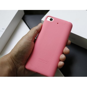 Силиконовый матовый непрозрачный чехол с нескользящим софт-тач покрытием для Xiaomi Mi5S Розовый