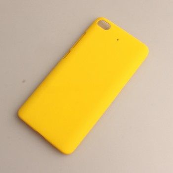 Пластиковый непрозрачный матовый чехол для Xiaomi Mi5S Желтый
