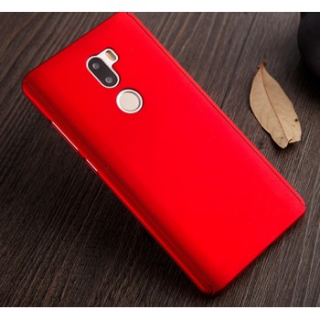 Пластиковый непрозрачный матовый чехол с улучшенной защитой элементов корпуса и передней панелью для Xiaomi Mi5S Plus  Красный