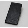 Кожаный чехол горизонтальная книжка подставка (премиум нат. кожа крокодила) с крепежной застежкой для Lenovo Moto Z Play