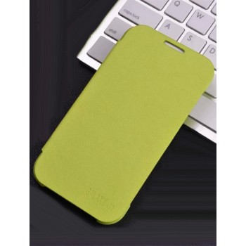 Чехол горизонтальная книжка на пластиковой основе для Samsung J1 Зеленый