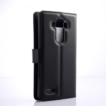 Чехол портмоне подставка на магнитной защелке для LG G4 Черный