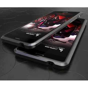 Металлический прямоугольный бампер сборного типа на винтах для Huawei Honor 6X Черный