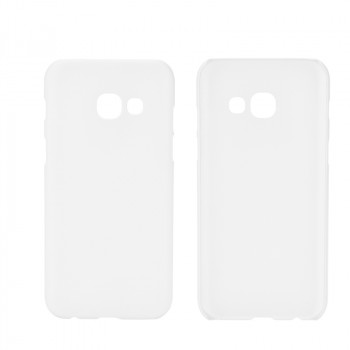 Пластиковый непрозрачный матовый чехол для Samsung Galaxy A3 (2017) Белый